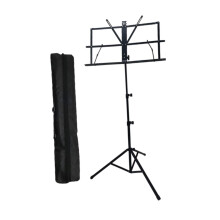 Adjustable Sheet Music Stand Portable Foldable with Storage Bag for Violin, Guitar, Ukulele - Lightweight Aluminum Design