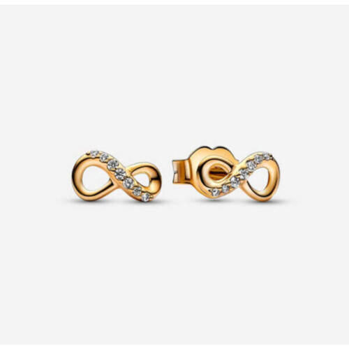 Pandora Pandora Sparkling Infinity Stud Earrings 268820C01