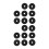 Plastic Felt Cymbal Sleeves 20Pcs Replacement Accessories for Drum Set Black 10