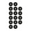 Plastic Felt Cymbal Sleeves 20Pcs Replacement Accessories for Drum Set Black 6