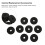 Plastic Felt Cymbal Sleeves 20Pcs Replacement Accessories for Drum Set Black 7