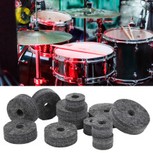 Kit de matériel pour cymbales 21 pièces avec feutres et rondelles, écrous papillon pour charleston gris