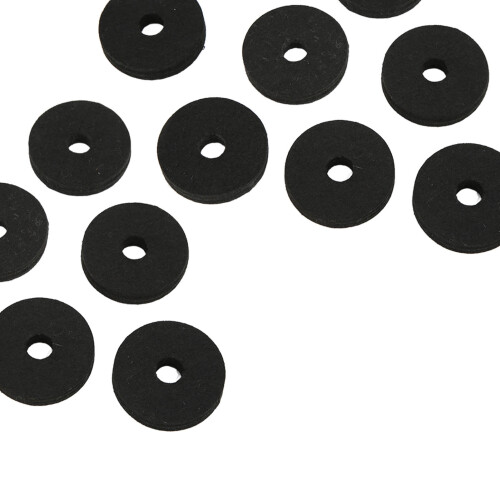 Plastic Felt Cymbal Sleeves 20Pcs Replacement Accessories for Drum Set Black 2