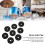 Plastic Felt Cymbal Sleeves 20Pcs Replacement Accessories for Drum Set Black 9
