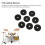 Plastic Felt Cymbal Sleeves 20Pcs Replacement Accessories for Drum Set Black 5