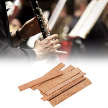 10Pcs Wood Color Clarinet Neck Cork Sheets 81x11x2mm Accessories
