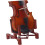 Foldable Violin Stand Lightweight Dark Color Adjustable Height Portable Support for Violin Instruments 3