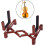 Foldable Violin Stand Lightweight Dark Color Adjustable Height Portable Support for Violin Instruments 4