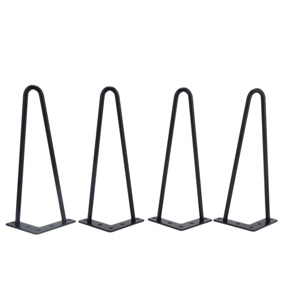 4Pcs Black Iron Table Desk Legs Home Accessories 9387669129855