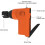 Guitar Electric String Winder and Cutter USB Rechargeable Universal Restringing Tool for All Instruments - Orange 3