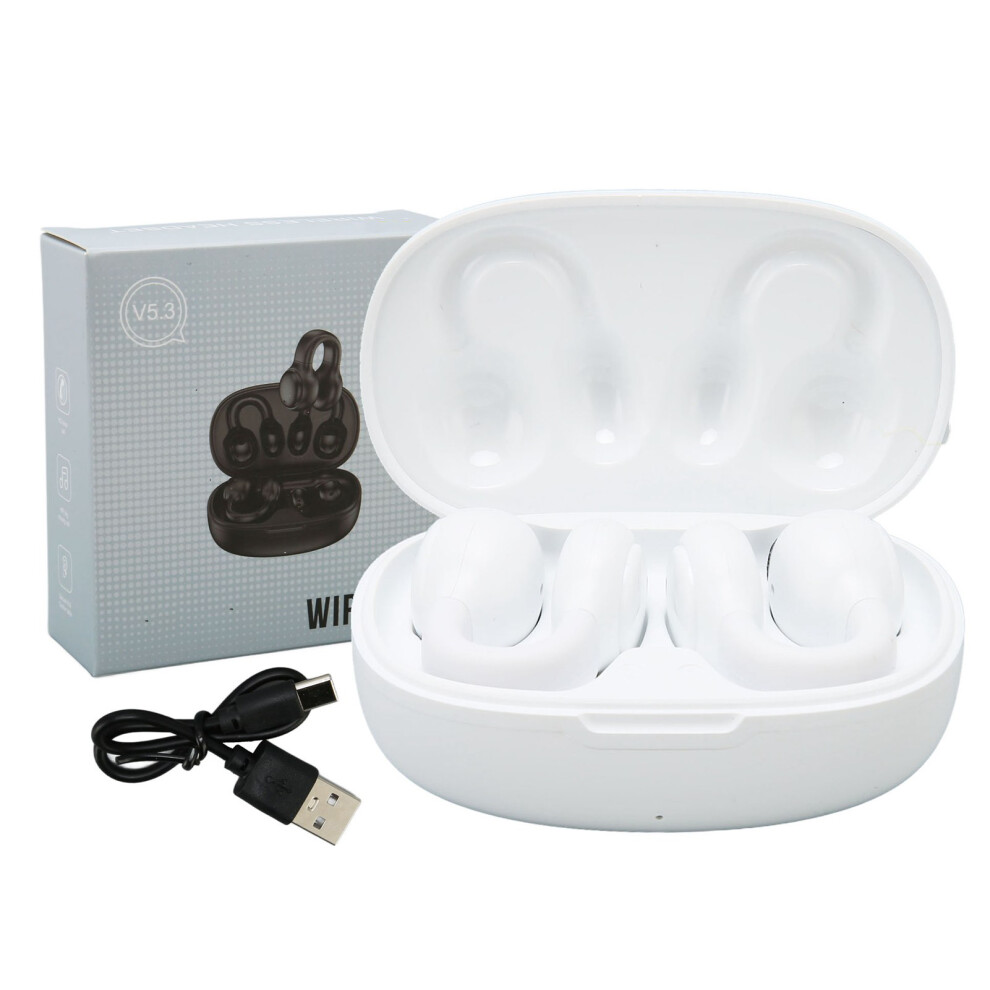 Wireless Earbuds Noise Reduction Bluetooth 5.3 White 9387669129947