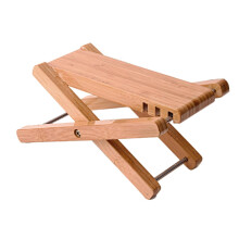 Portable Wooden Guitar Footrest - Adjustable Foldable Foot Stool for Acoustic and Classical Guitar Practice, Lightweight Support