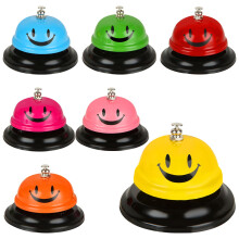 7 Pack Desk Bell Call Bell 3.3 Inch Metal Anti-Rust Service Bell Big Button for Hotels Schools Restaurants Hospitals Pet Training 7 Colors