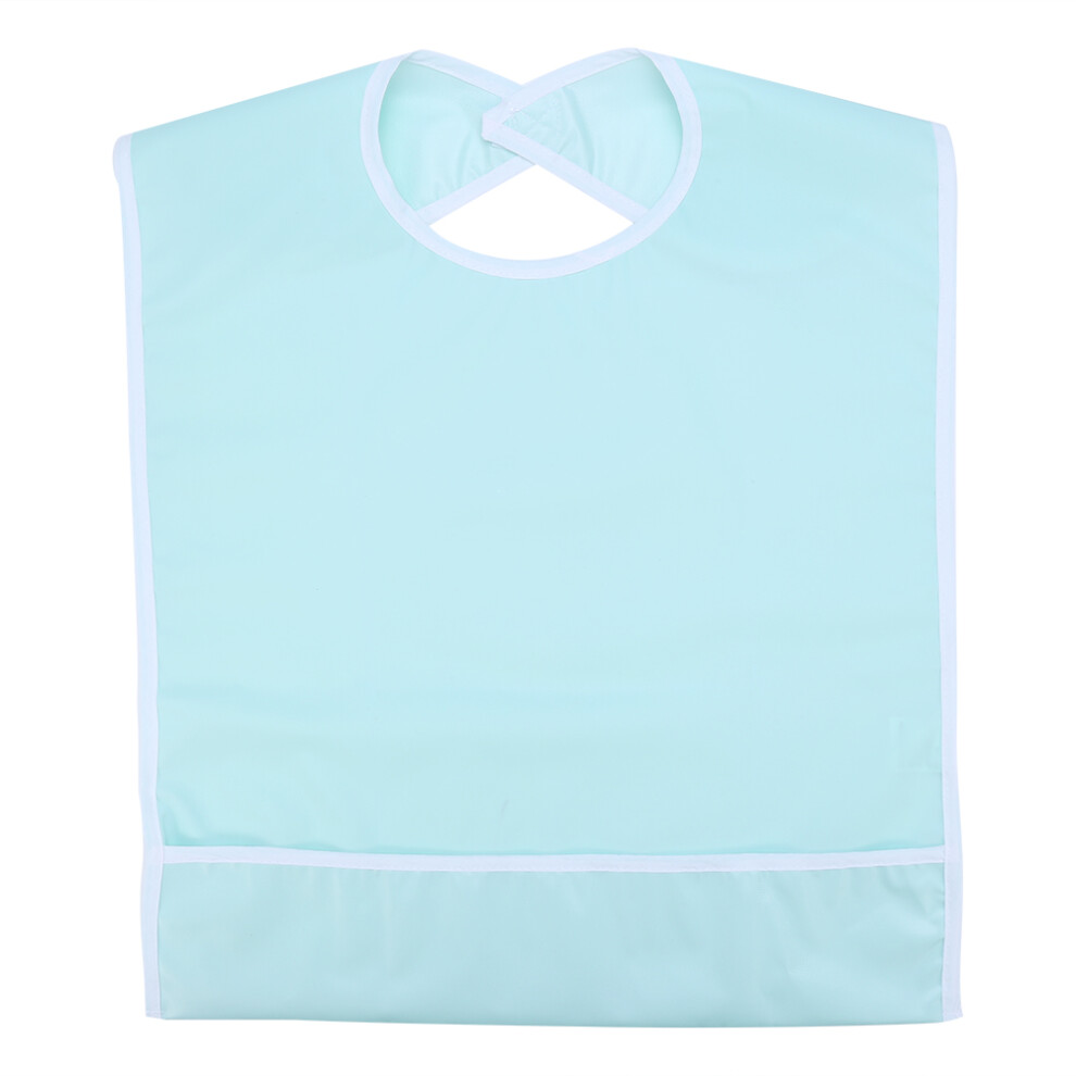 Light/Green Waterproof Adult Elder Mealtime Bib Clothes
