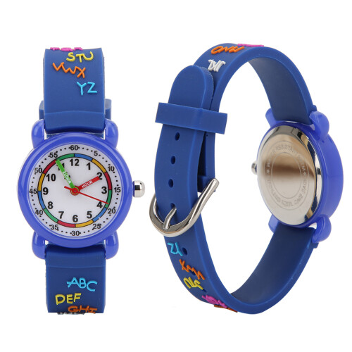 Kid Waterproof Cartoon Watch Letter Pattern 2