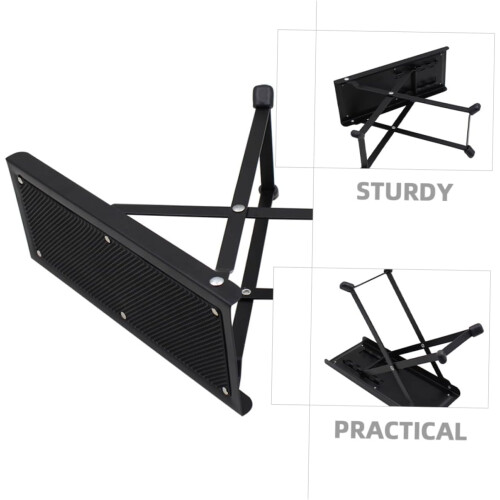 Guitar Foot Stool Sturdy Durable Foldable Design Adjustable Height for Comfortable Playing Position 2