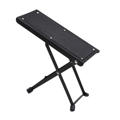 Guitar Foot Stool Sturdy Durable Foldable Design Adjustable Height for Comfortable Playing Position