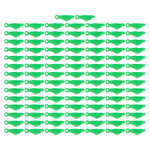 Pack of 100 Green Fish Needle Threaders for Sewing Machine Automatic Inserter 1