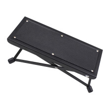 Guitar Foot Stool Foldable Heavy Duty Footrest for Acoustic Electric Guitars Adjustable Height Portable Design