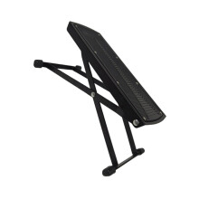 Professional Guitar Footstools Metal Adjustable 6 Gear Non-Slip Pedal Stool for Guitar Players and Musicians