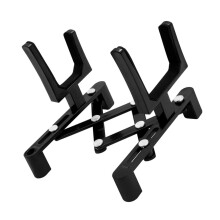 Violin Stand with Folding Hooks, Adjustable Floor Holder for Display and Storage, Suitable for All Violin Sizes