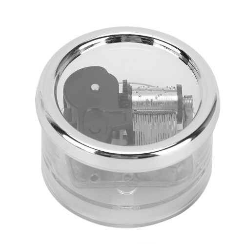 12 Tones Mini Hand Music Box Acrylic Mechanical