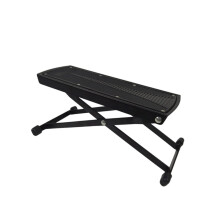 Professional Guitar Pedal Stool with 6-Position Height Adjustment Non-Slip Metal Frame for Guitar Players