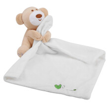 Lovely Bear Plush Soother Security Blanket Soft
