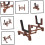 Lightweight Violin Rack Folding Stand for Easy Storage, Adjustable Height, Portable Design, Suitable for All Violin Sizes 4