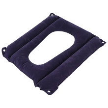Inflatable Flocking Bedsore Cushion for Home Office Wheelchair 45x40cm