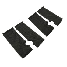 4 pezzi di manicotti resistenti al taglio livello 5 nero S/M/L