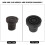 5Pcs 16mm Rubber Crutch Tips Non Slip Replacement for Canes Black 13