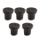 5Pcs 16mm Rubber Crutch Tips Non Slip Replacement for Canes Black 2