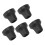 5Pcs 16mm Rubber Crutch Tips Non Slip Replacement for Canes Black 16