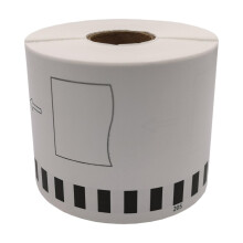 Continuous Labels for QL-500 550 700 710 800 1050 1060, 62mm x 30.48m, White Replacement for Paper Roll