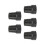 Black Rubber Crutch Tips 5pcs 0.7 Inch Replacement Accessories for Cane Support 15