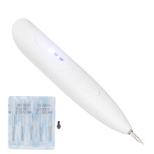 Bolígrafo portátil blanco para la eliminación de lunares de 3 velocidades con cable USB