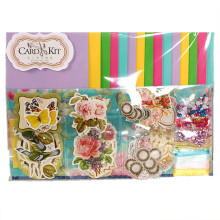 Paper Card Making Kits, DIY Handmade Greeting Card Material Set, Colorful 15 Cards with Envelopes for Birthday, Thanksgiving, Christmas