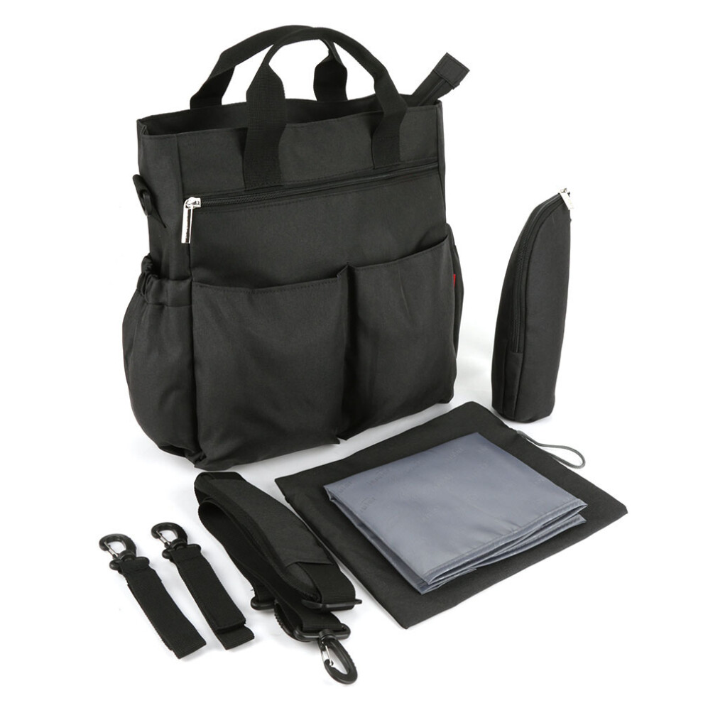 Insular Baby Diaper Nappy Bag Large Capacity Black
