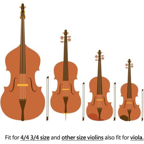 Foldable Lightweight Violin Stand Holder for 4/4 3/4 Size Viola, Plastic Support Bracket with Foam Pad 2