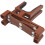 Violin Stand Bracket, Foldable Lightweight Support for Any Size Violin or Viola, Brown Plastic Design 3