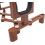 Violin Stand Bracket, Foldable Lightweight Support for Any Size Violin or Viola, Brown Plastic Design 5