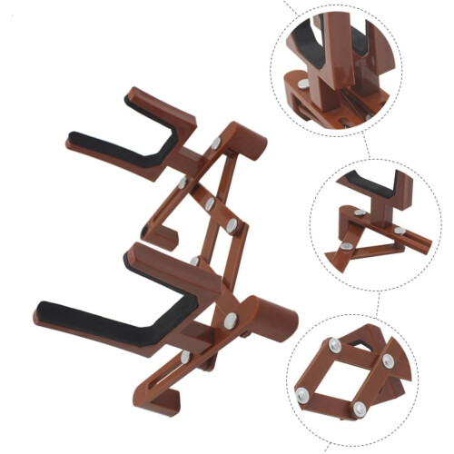 Viola Stand Folding Violin Support Holder for Music Classroom Use Adjustable Height Lightweight Design 2