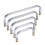 Metal Purse Frame 5Pcs Rectangle Lock Clasp Bag Hardware, 5 Sizes for DIY Sewing Craft Projects 1
