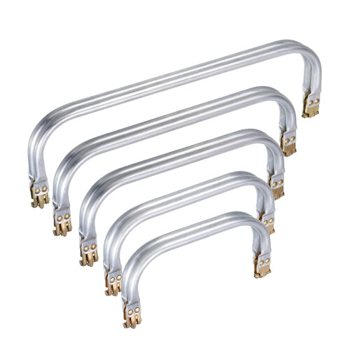 Metal Purse Frame 5Pcs Rectangle Lock Clasp Bag Hardware, 5 Sizes for DIY Sewing Craft Projects