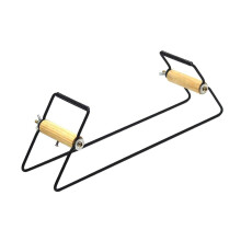 Bead Loom Kit for Beginners - Wood and Stainless Steel Weaving Set for DIY Jewelry Bracelets - Black
