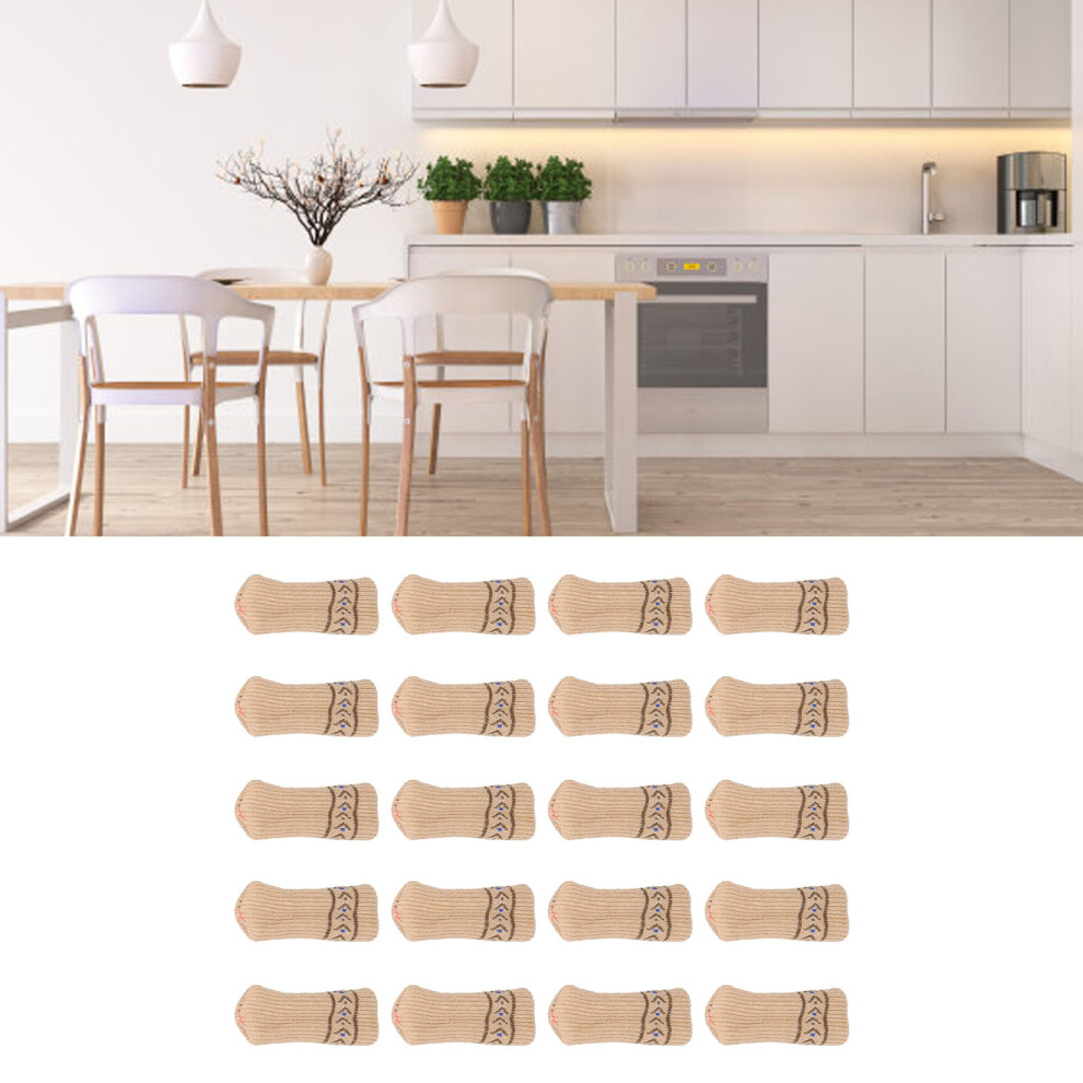 Chair Leg Covers Acrylic Silicone 20Pcs Elastic Floor Protectors For Furniture 8461342572914