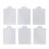 6 pezzi di stamper per nail art, silicone trasparente, rosa 7
