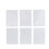 6 pezzi di stamper per nail art, silicone trasparente, rosa 10