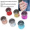 6 pezzi di stamper per nail art, silicone trasparente, rosa 9